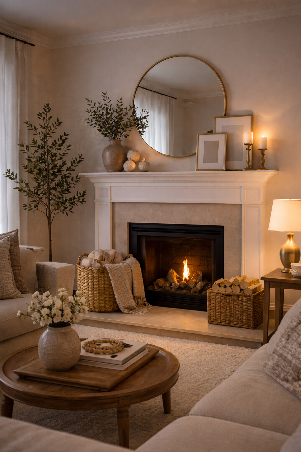 Fireplace Decor Ideas That Make Your Living Room Feel Cozy and Expensive